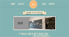Desktop Screenshot of joysplacecafe.com